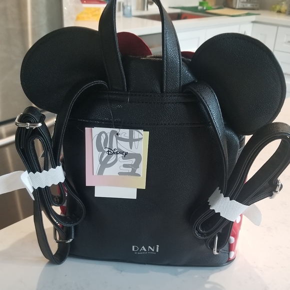 NWT Dani Disney's Minnie Mouse Red/White Polka Dot Mini Backpack - Picture 7 of 8